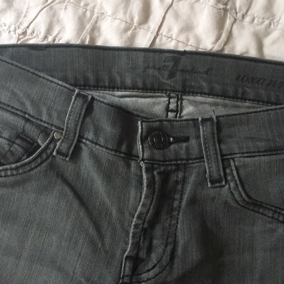 7 for All Mankind gray skinny jeans (size 24) - Picture 4 of 8